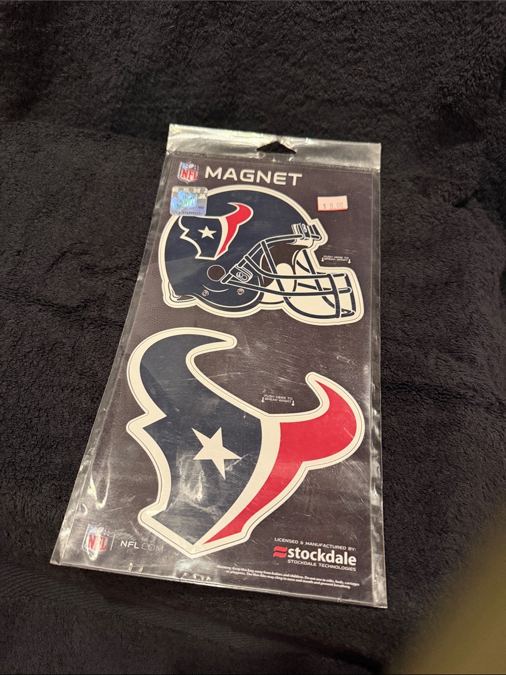 Houston Texans Red & Navy Magnet Set